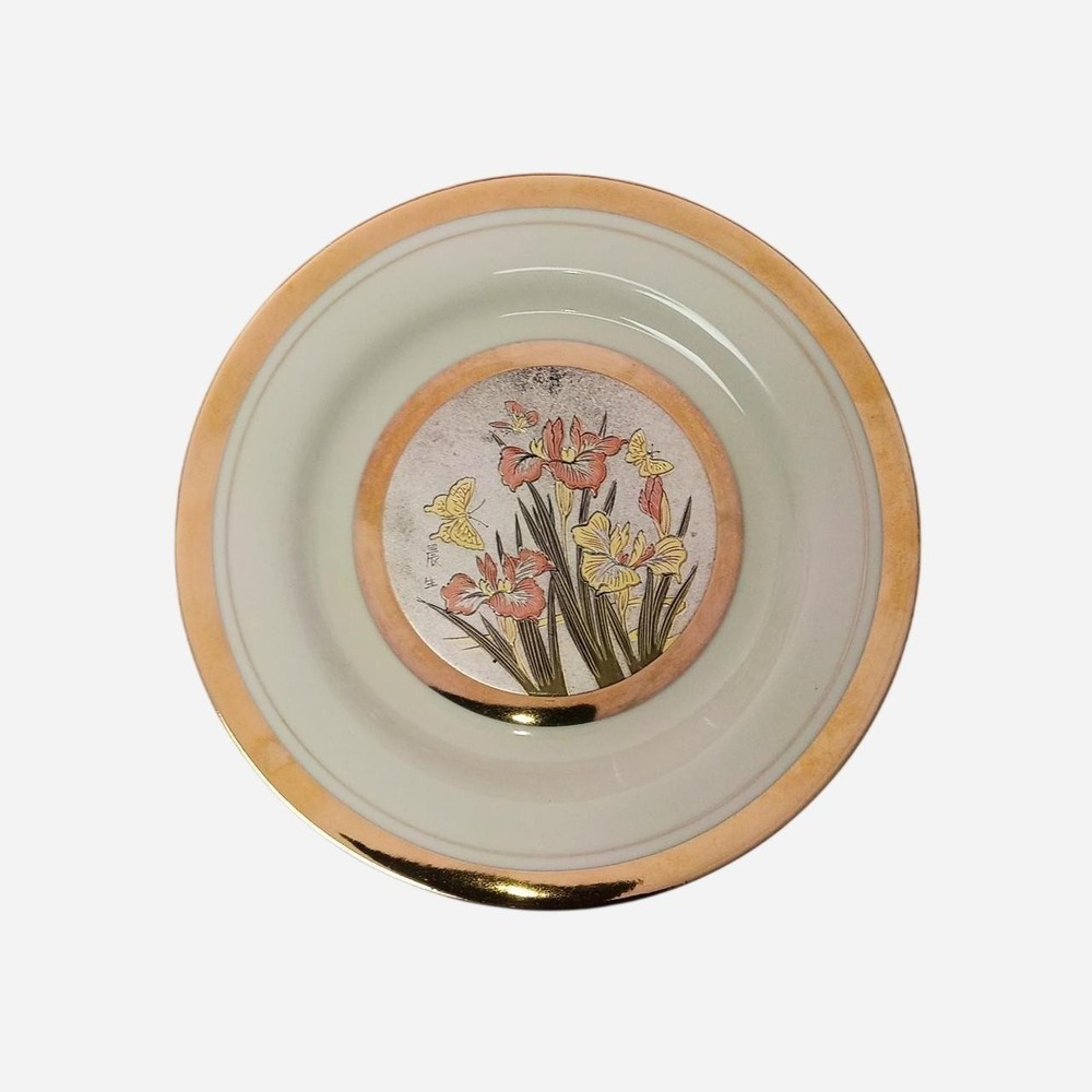 Japanese Chokin Gold And Silver Plate